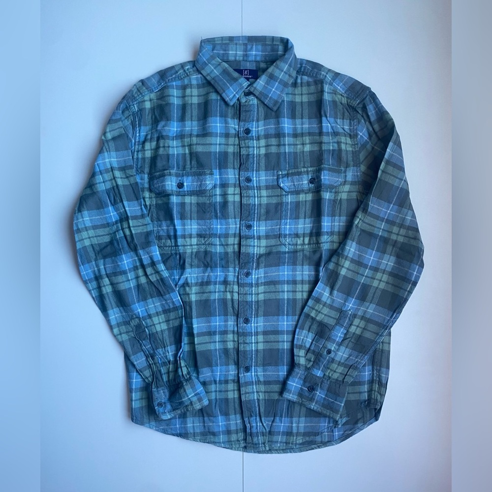 George Men’s Blue Flannel Shirt